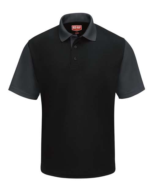 Men's Performance Knit Color-Block Polo Image 2