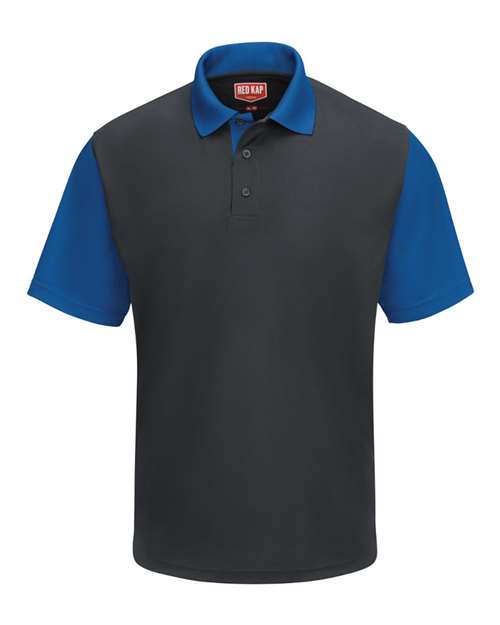 Men's Performance Knit Color-Block Polo Image 4