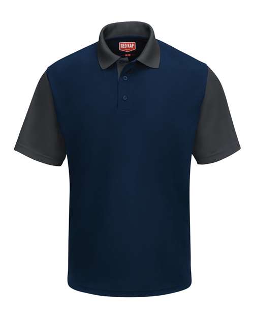 Men's Performance Knit Color-Block Polo Image 5