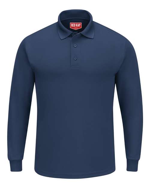 Men's Long Sleeve Performance Knit Polo Image 4