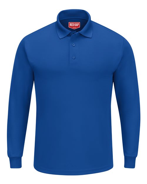 Men's Long Sleeve Performance Knit Polo Image 5