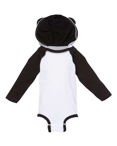 Infant Fine Jersey Character Hooded Long Sleeve Bodysuit with Ears Image 4