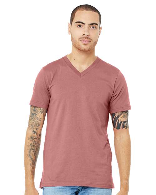 Unisex Jersey V-Neck Tee Image 13