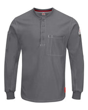 Men's Tall iQ Series® Plus Long Sleeve Henley Image 1
