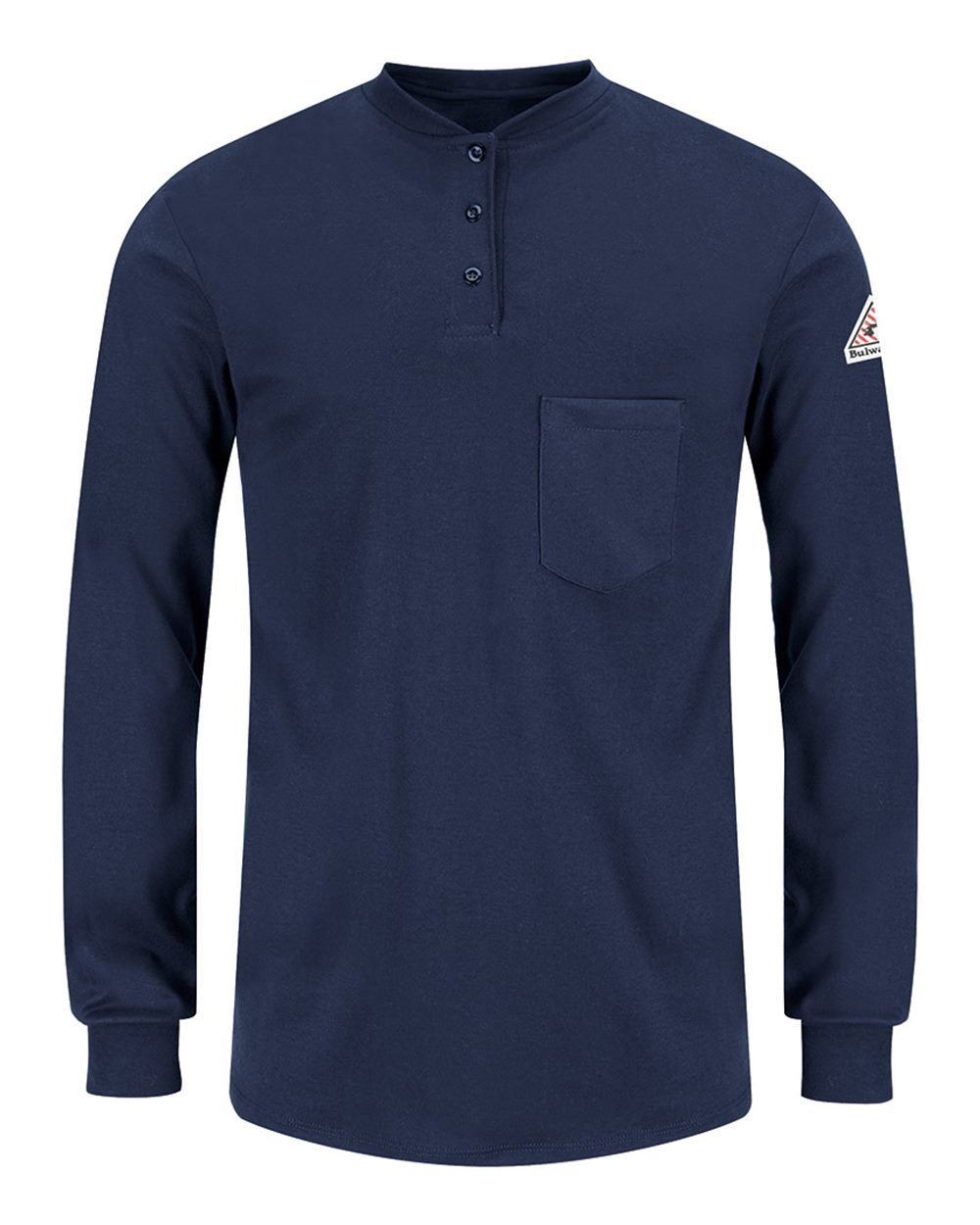 Women's Long Sleeve Tagless Henley Shirt