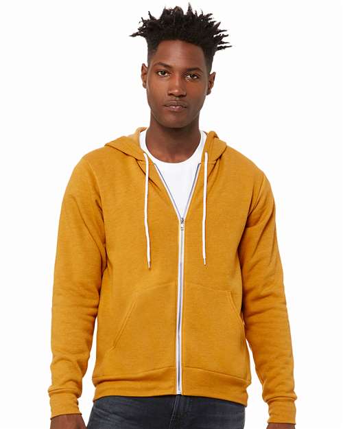 Unisex Sponge Fleece Full-Zip Hoodie Sweatshirt Image 24