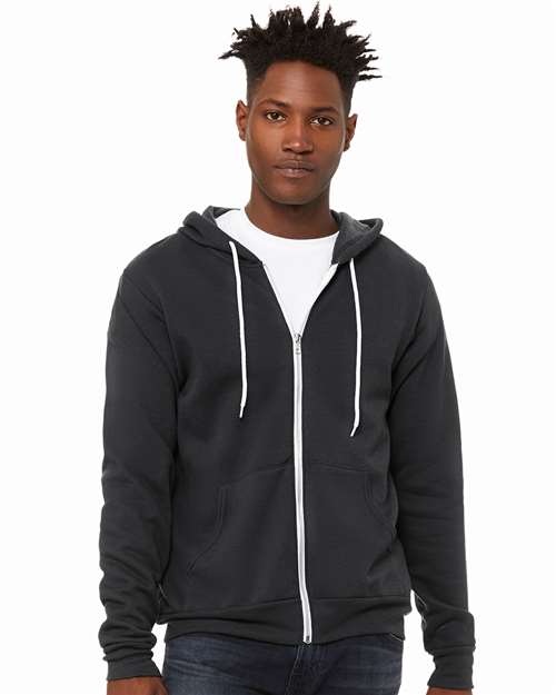 Unisex Sponge Fleece Full-Zip Hoodie Sweatshirt Image 14