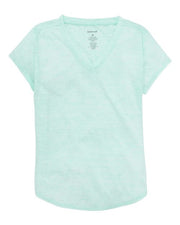 Girls' Snow Heather V-Neck T-Shirt Image 1