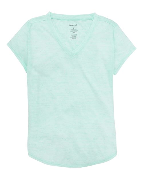 Girls' Snow Heather V-Neck T-Shirt Image 1