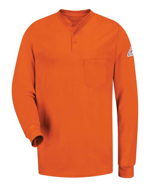 Men's Tall Long Sleeve Tagless Henley Shirt Image 5