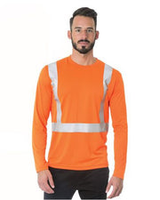 Men's USA-Made Hi-Visibility Long Sleeve Performance T-Shirt Image 1