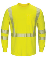 Men's Tall Hi-Visibility Lightweight Long Sleeve T-Shirt Image 1