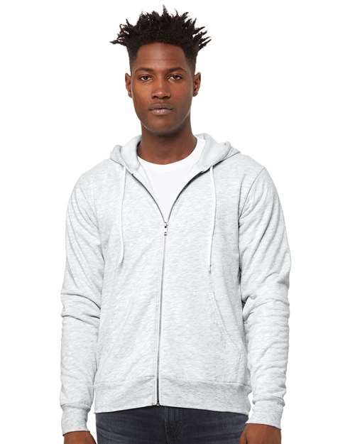 Unisex Sponge Fleece Full-Zip Hoodie Sweatshirt Image 2