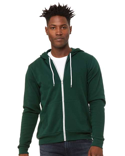 Unisex Sponge Fleece Full-Zip Hoodie Sweatshirt Image 16