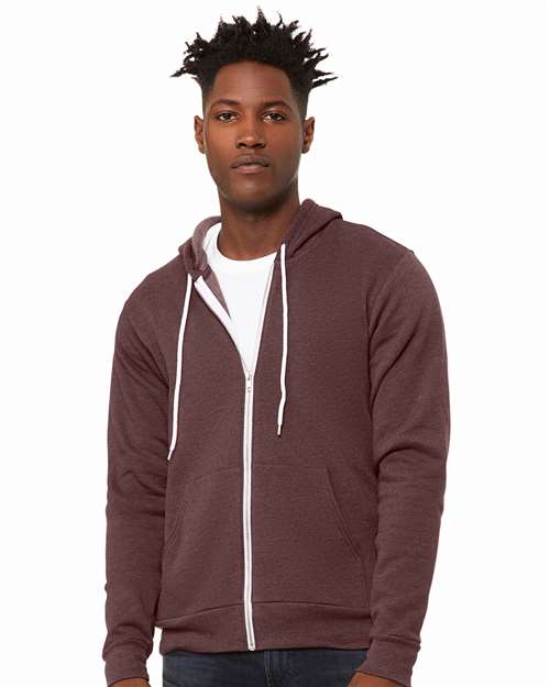 Unisex Sponge Fleece Full-Zip Hoodie Sweatshirt Image 22
