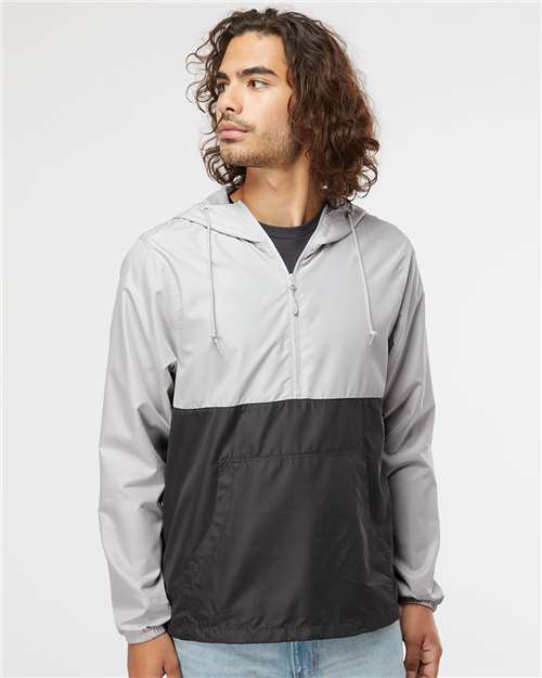 Unisex Lightweight Quarter-Zip Windbreaker Pullover Jacket Image 9