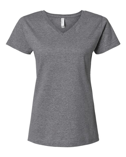 Women's Fine Jersey V-Neck Tee Image 7