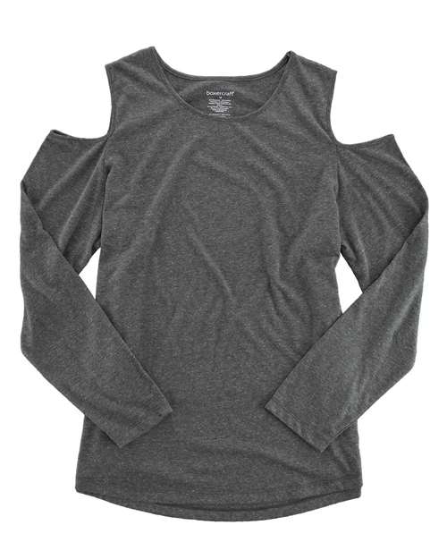 Women's Cold Shoulder Long Sleeve T-Shirt Image 2