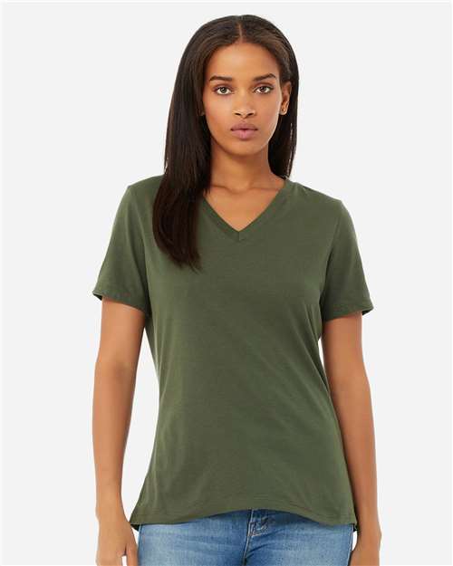 Women’s Relaxed Jersey V-Neck Tee Image 9