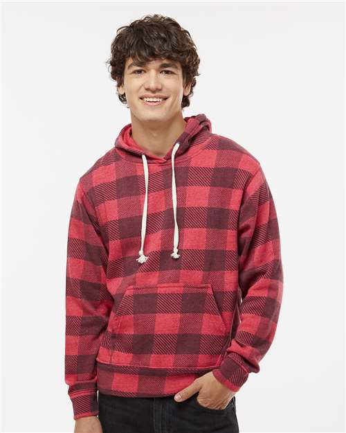 Men's Triblend Fleece Hooded Sweatshirt Image 28
