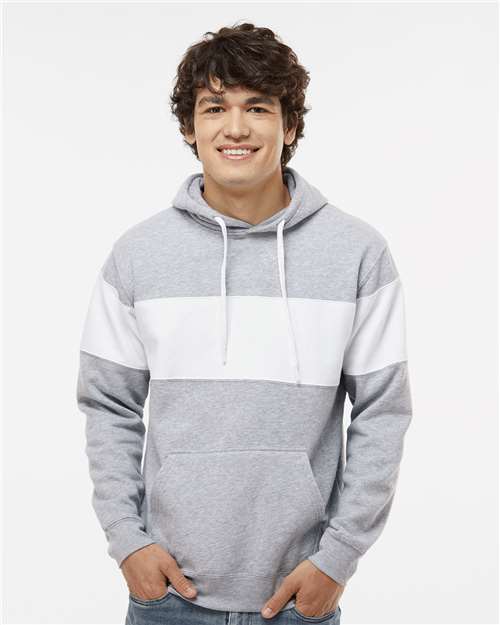 Men's Varsity Fleece Colorblocked Hooded Sweatshirt