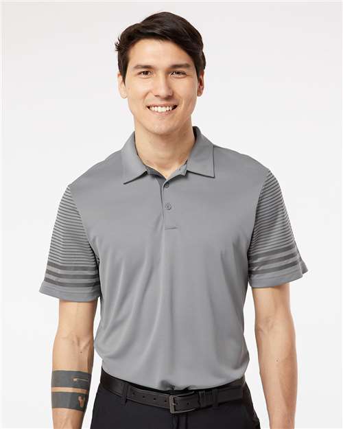Men's Striped Sleeve Polo Image 3