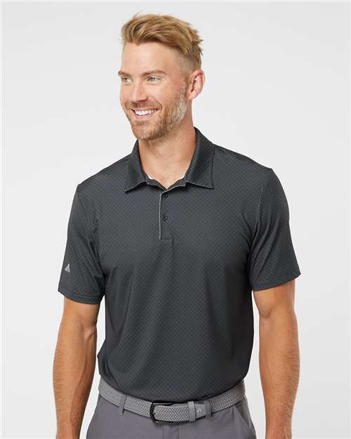 Men's Ultimate365 Diamond Dot Print Polo Image 2