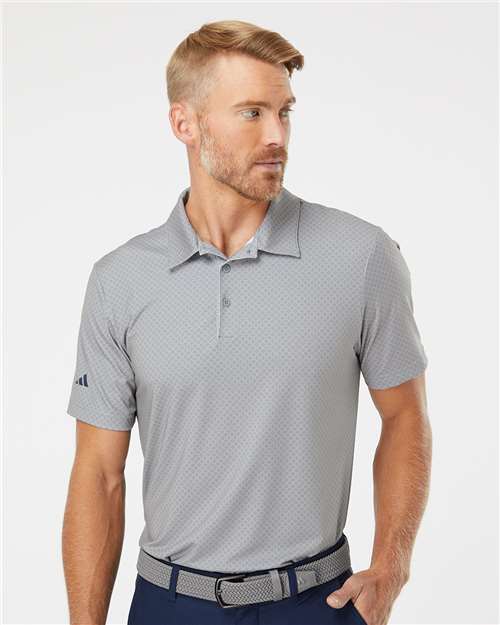 Men's Ultimate365 Diamond Dot Print Polo Image 4