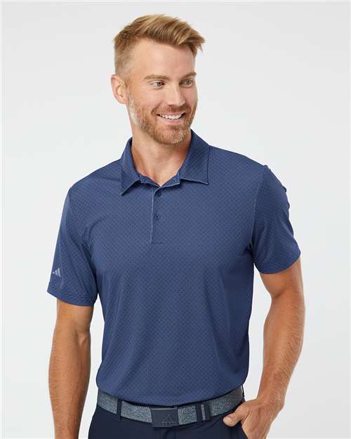 Men's Ultimate365 Diamond Dot Print Polo Image 5