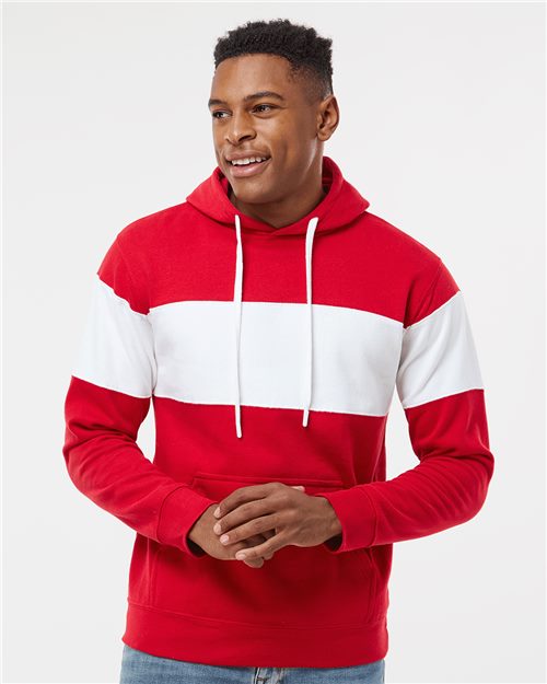 Men's Varsity Fleece Colorblocked Hooded Sweatshirt