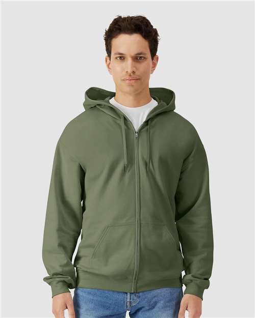 Unisex Softstyle® Full-Zip Hooded Sweatshirt Image 6