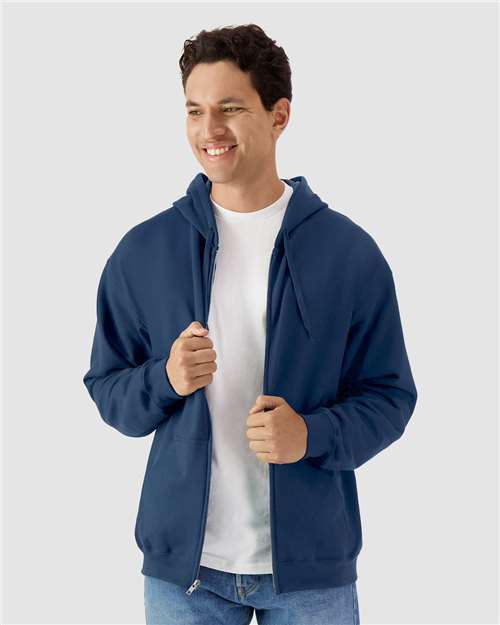 Unisex Softstyle® Full-Zip Hooded Sweatshirt Image 7