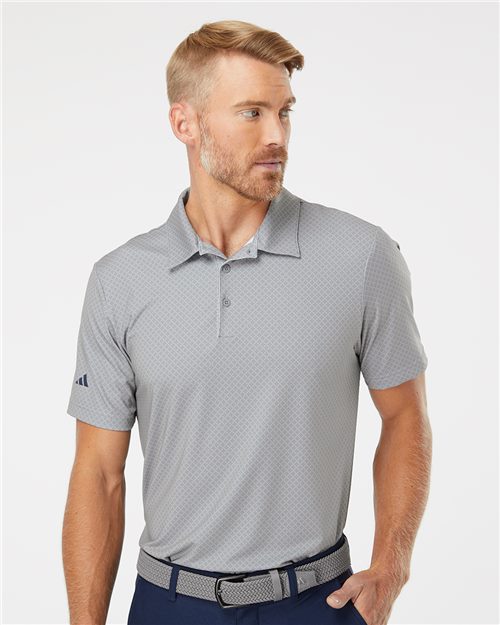 Men's Ultimate365 Diamond Dot Print Polo Image 1
