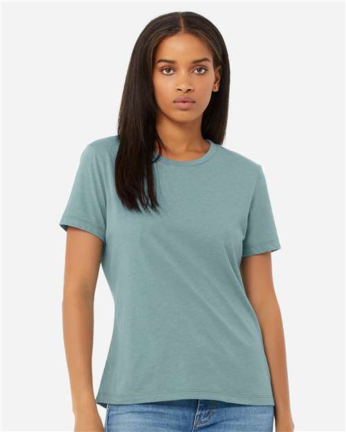 Women’s Relaxed Fit Heather CVC Tee Image 6