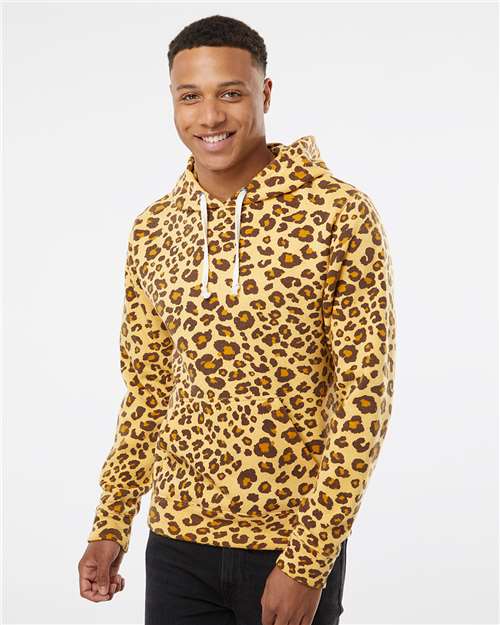 Men's Triblend Fleece Hooded Sweatshirt Image 21