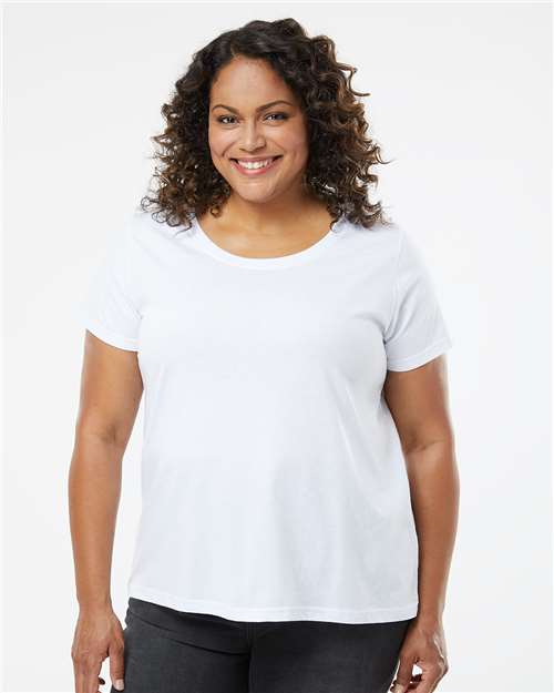 Women's Curvy Collection Fine Jersey Tee