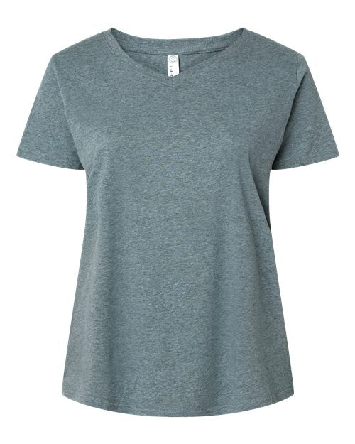 Women's Curvy Collection Fine Jersey V-Neck Tee Image 7