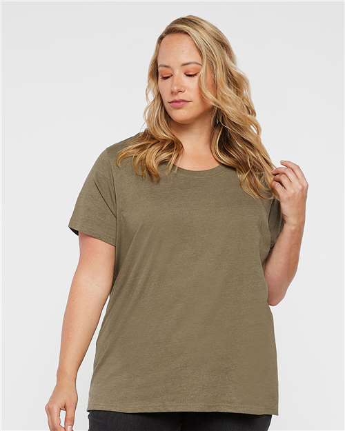 Women's Curvy Collection Fine Jersey Tee