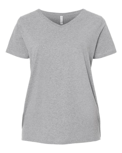 Women's Curvy Collection Fine Jersey V-Neck Tee