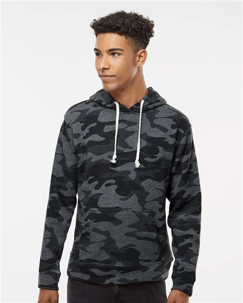 Men's Triblend Fleece Hooded Sweatshirt Image 4