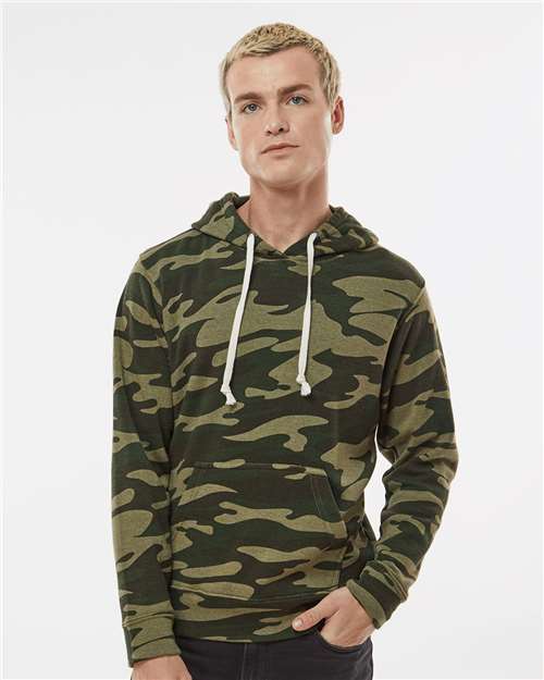 Men's Triblend Fleece Hooded Sweatshirt Image 9