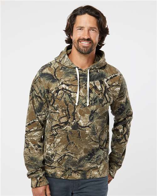 Men's Triblend Fleece Hooded Sweatshirt Image 25