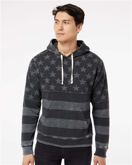 Men's Triblend Fleece Hooded Sweatshirt Image 7