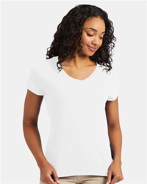 Women's Perfect-T Triblend V-Neck T-Shirt Image 3