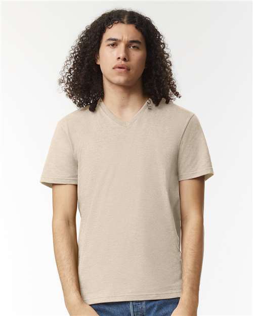 Unisex CVC V-Neck Tee Image 6