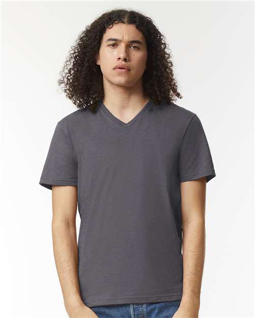 Unisex CVC V-Neck Tee Image 8