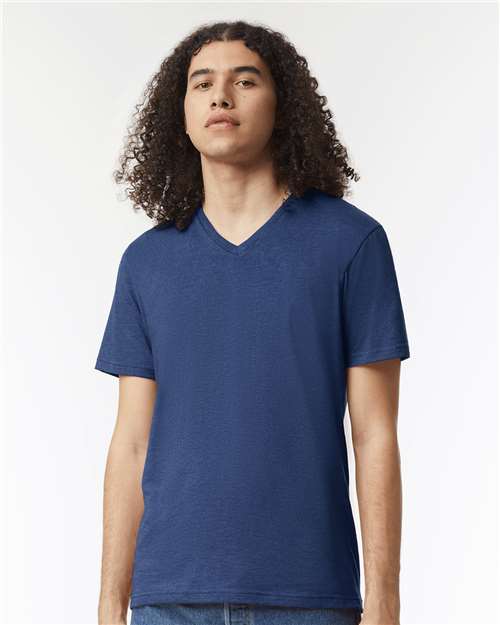 Unisex CVC V-Neck Tee Image 9
