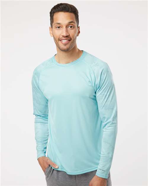 Unisex Cayman Performance Camo Colorblocked Long Sleeve T-Shirt Image 3