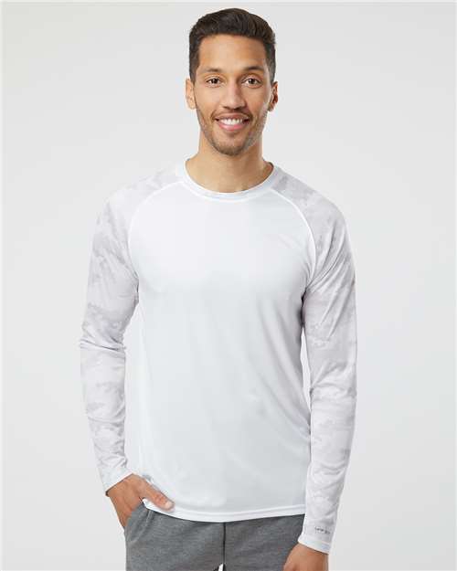 Unisex Cayman Performance Camo Colorblocked Long Sleeve T-Shirt Image 12