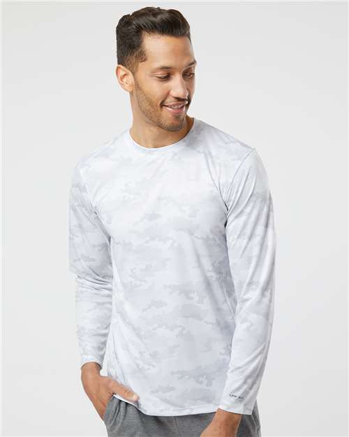 Unisex Pompano Performance Camo Long Sleeve T-Shirt Image 6